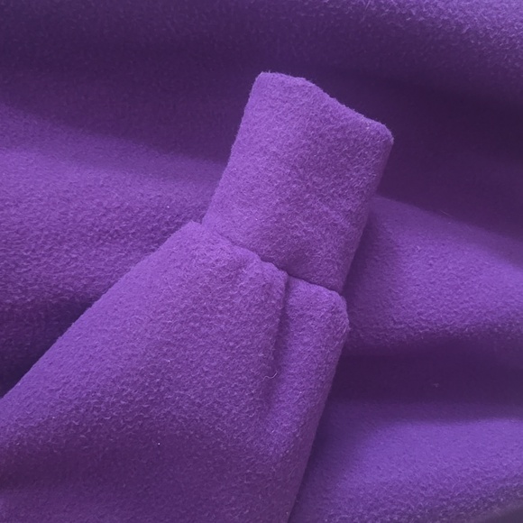 VINTAGE PURPLE HANDMADE FLEECE PULLOVER - Picture 7 of 9